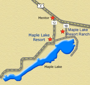 map of maple lake resort